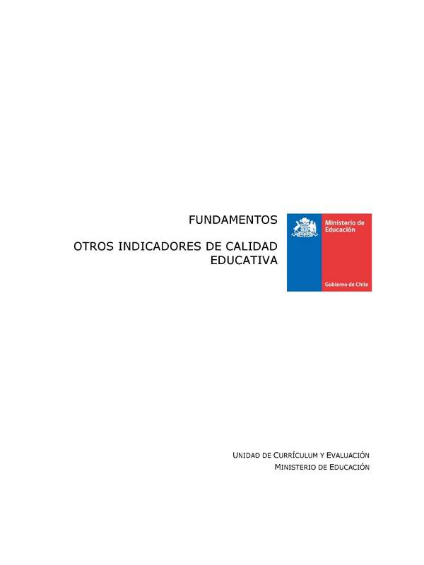 Fundamentos - Otros indicadores de calidad educativa