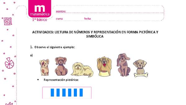 Lectura De Numeros Y Representacion En Forma Pictorica Y Simbolica