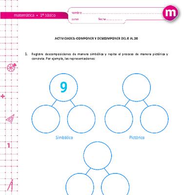 Componer y descomponer números hasta 10