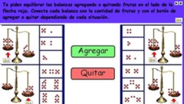 Equilibrar una balanza (II)