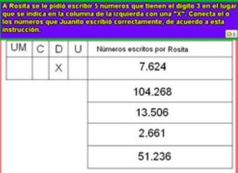 Identificar números con el dígito 3 en el lugar de las decenas