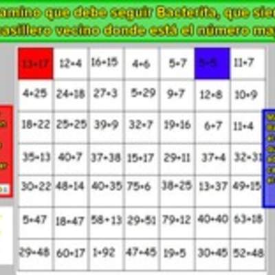 Calcular adiciones con reserva y comparar