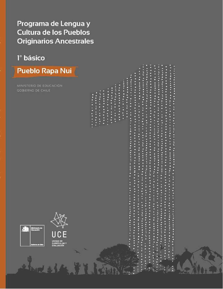 Programa de Lengua y cultura de los pueblos originarios ancestrales 1º básico: Pueblo Rapa Nui