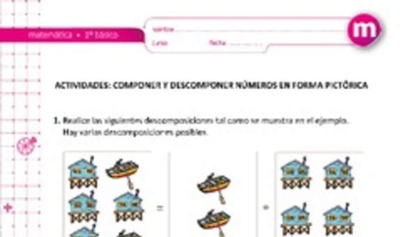 Componer y descomponer números en forma pictórica