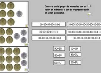 Valor posicional utilizando monedas