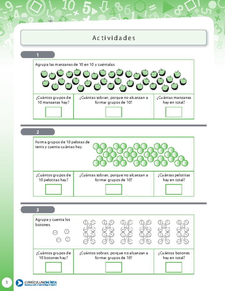 Actividades con agrupaciones