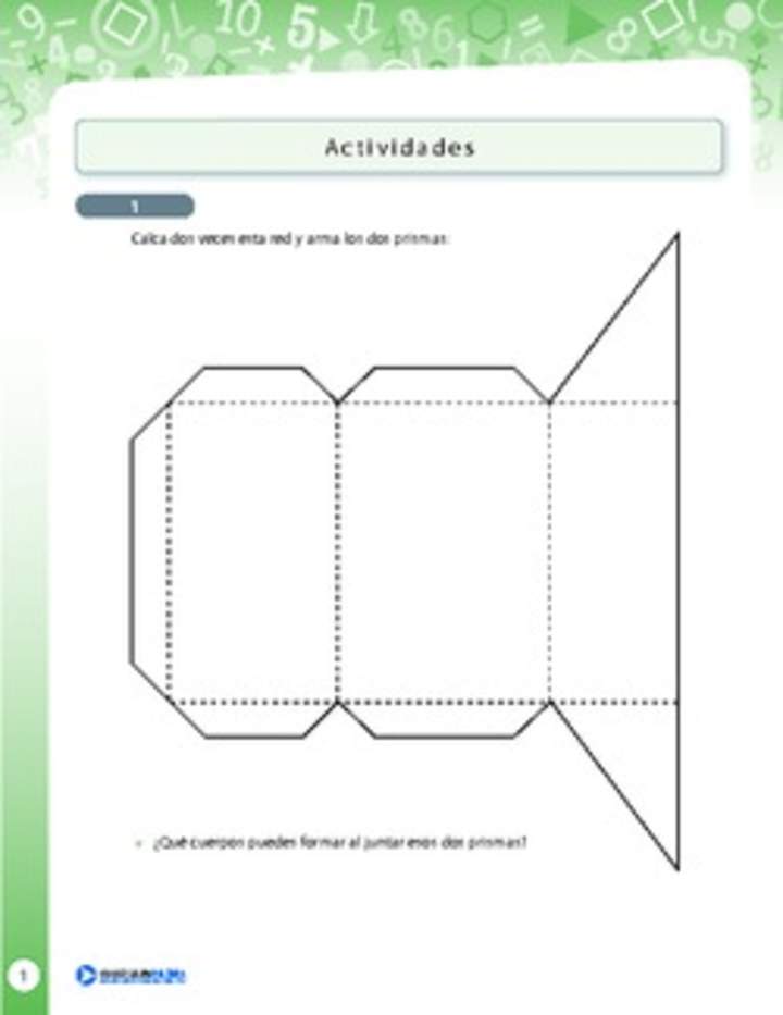 Construyendo prismas utilizando redes