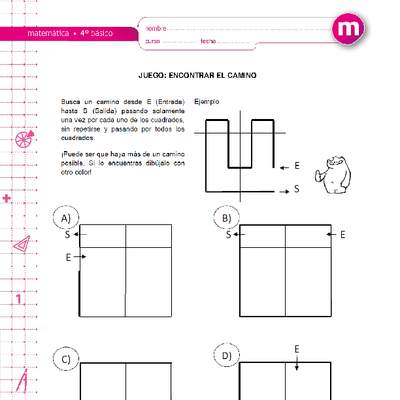 Juego: encontrar el camino