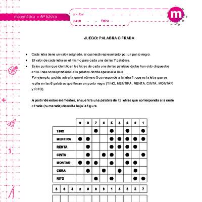 Juego: palabra cifrada