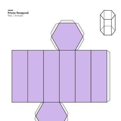 Red de un prisma regular de base hexagonal