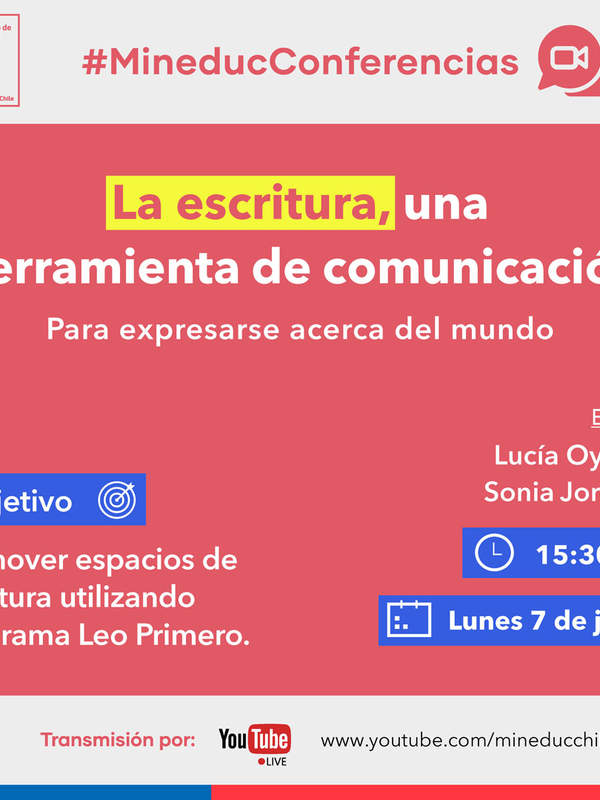 Conferencia: La escritura, una herramienta de comunicación para expresarse acerca del mundo