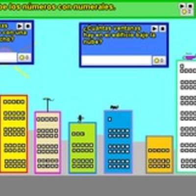 Cuenta ventanas edificio y escribe números simbólicamente (I)