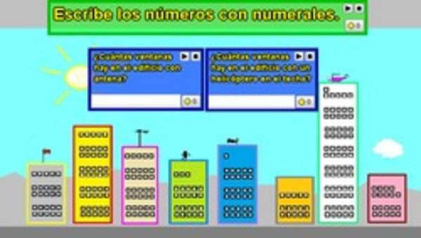 Cuenta ventanas edificio y escribe números simbólicamente (IV)