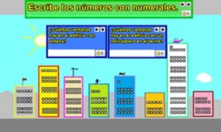 Cuenta ventanas edificio y escribe números simbólicamente (IV)