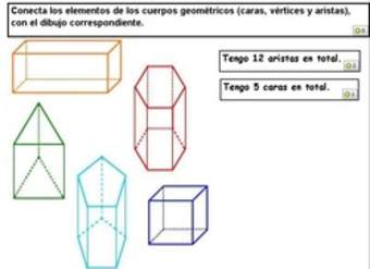 Identificar número de caras y aristas en figuras 3D dadas (II)