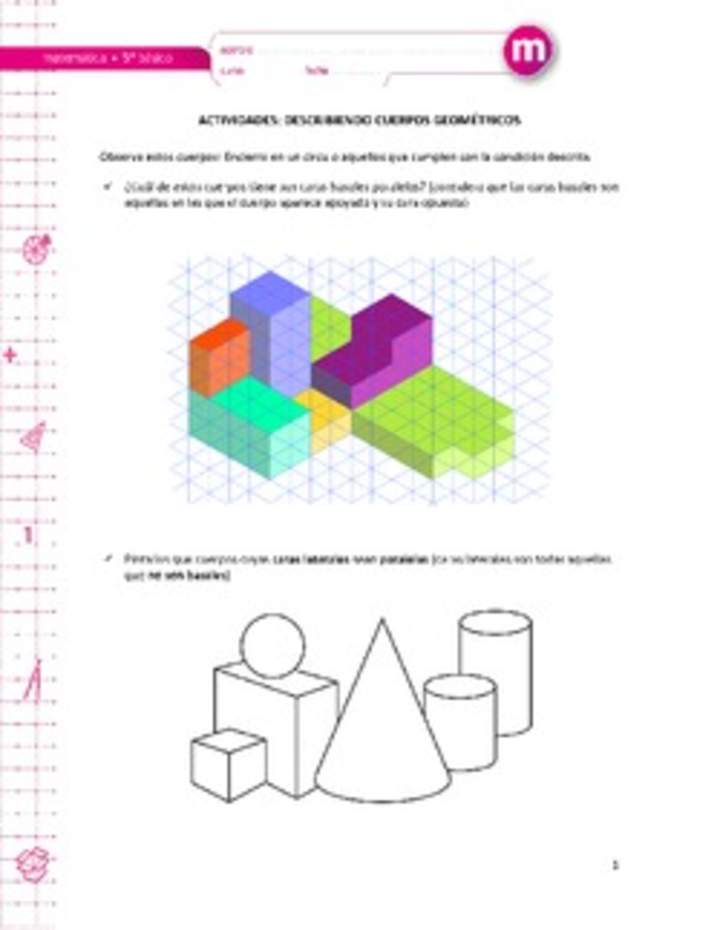 Describiendo cuerpos geométricos