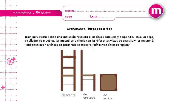 Líneas paralelas - Curriculum Nacional. MINEDUC. Chile.