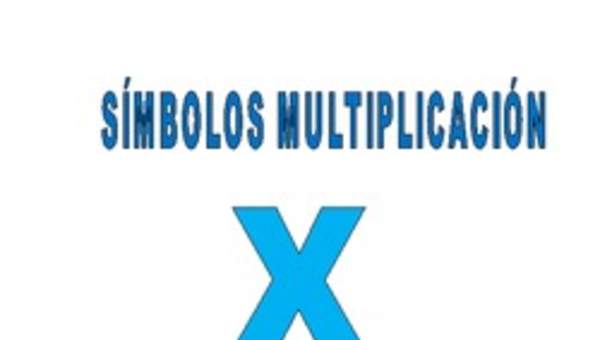 Símbolo multiplicación