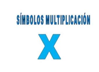 Símbolo multiplicación