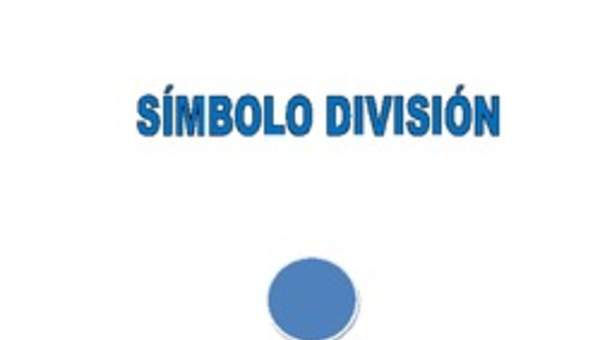 Símbolo división