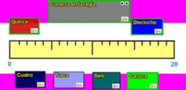 Leer, comparar y ordenar números hasta 20 en la recta numérica (A)