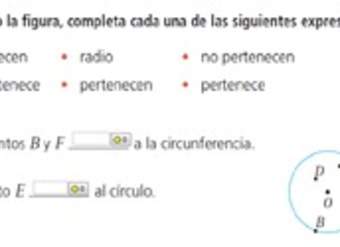 Puntos en la circunferencia y círculo (I)