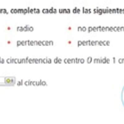 Puntos en la circunferencia y círculo (II)