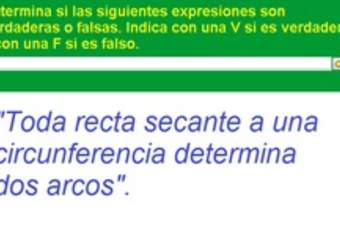 Identificar propiedades de los elementos de la circunferencia (II)