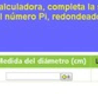 Cálculo de la medida del radio y del diámetro a partir de la medida de la longitud de una circunferencia (II)