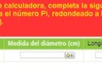 Cálculo de la medida del diámetro y perímetro de una circunferencia a partir de la medida del radio