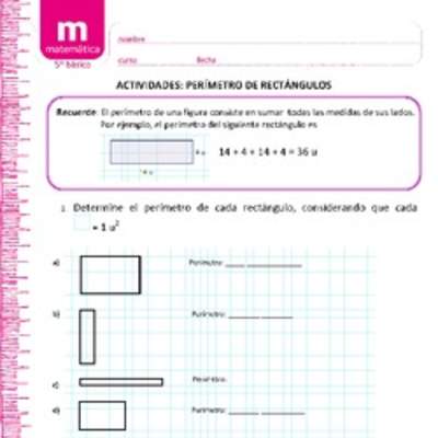 Perímetro de rectángulo