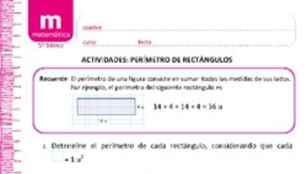 Perímetro de rectángulo