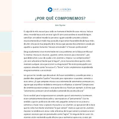 ¿Por qué componemos?