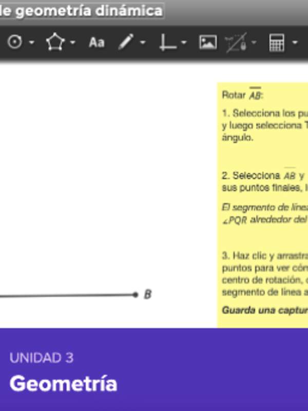 Herramienta de geometría dinámica