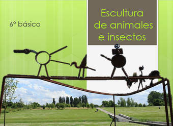 Esculturas de animales e insectos