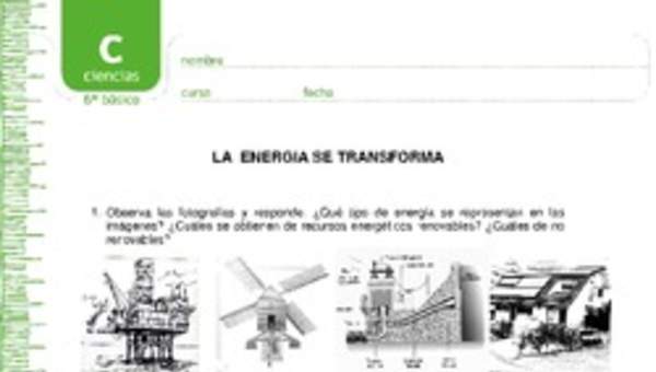 La energía se transforma