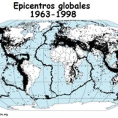 Epicentros globales entre el 1963-1998