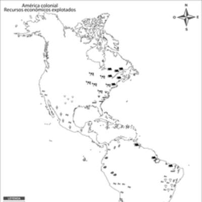 América colonial. Recursos económicos explotados