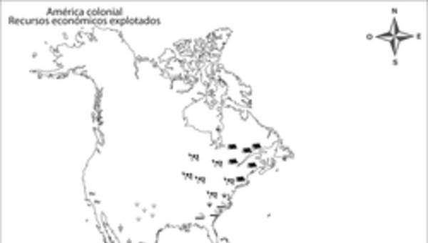 América colonial. Recursos económicos explotados