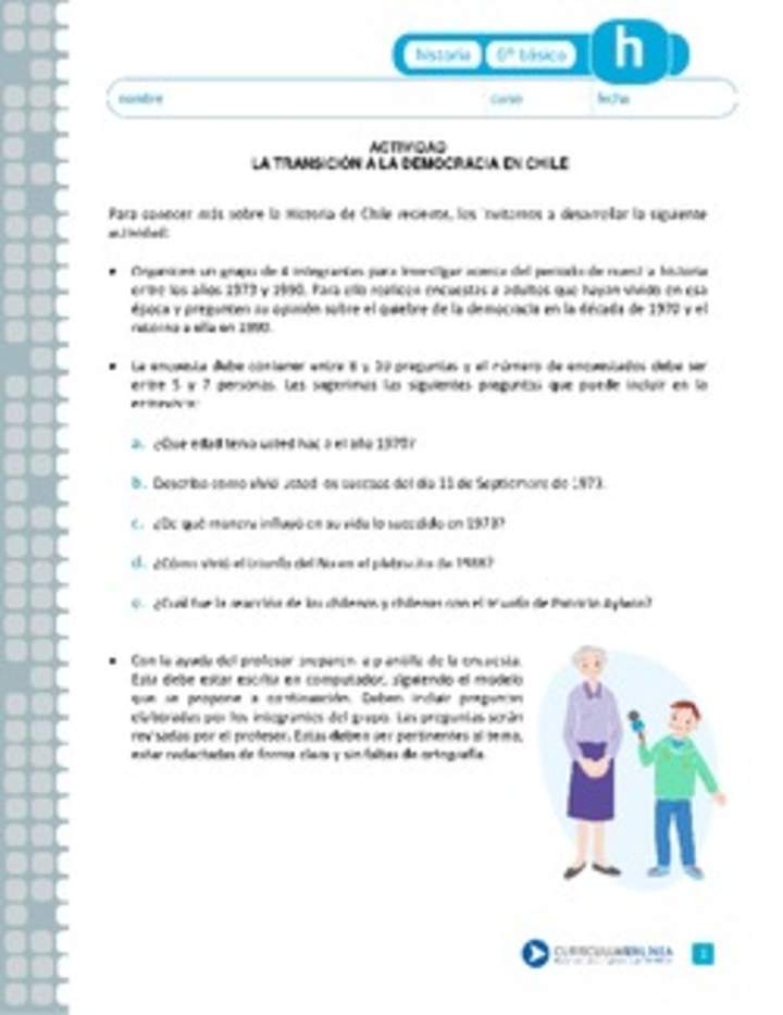 La transición a la democracia en Chile