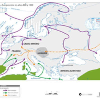 Invasiones a Europa entre los años 800 y 1000