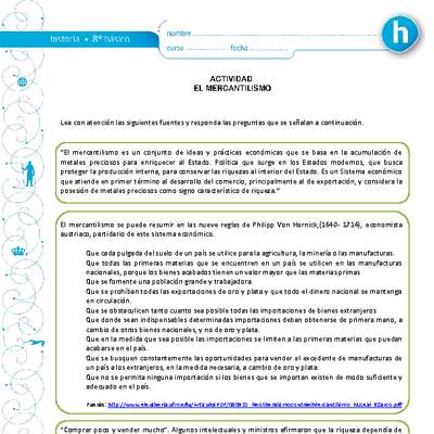 El mercantilismo