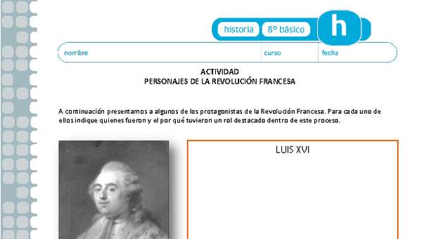 Personajes de la Revolución Francesa