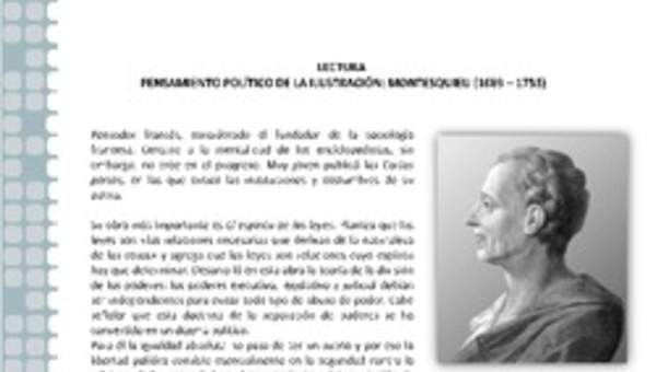 Pensamiento político de la Ilustración: Montesquieu