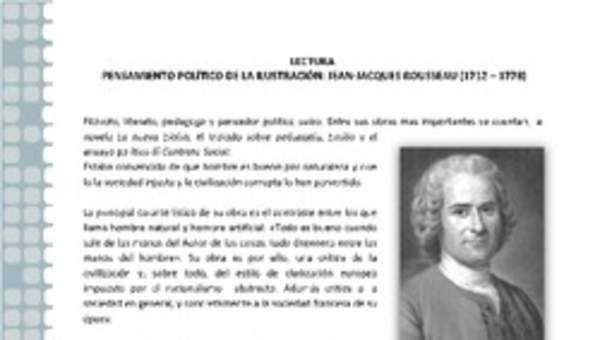 Pensamiento político de la Ilustración: Rousseau