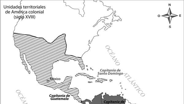 Unidades territoriales de América colonial (siglo XVIII)