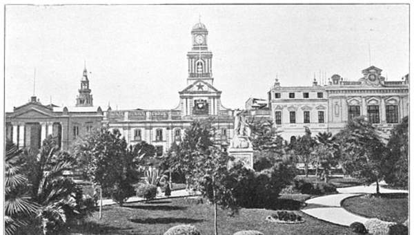 Plaza de Armas en 1906