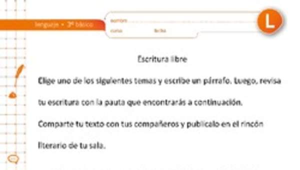 Escritura libre