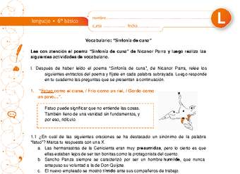 Vocabulario "Sinfonía de cuna"