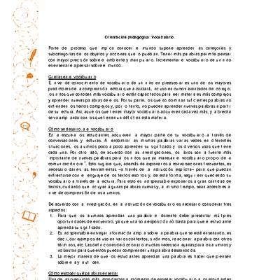 Vocabulario